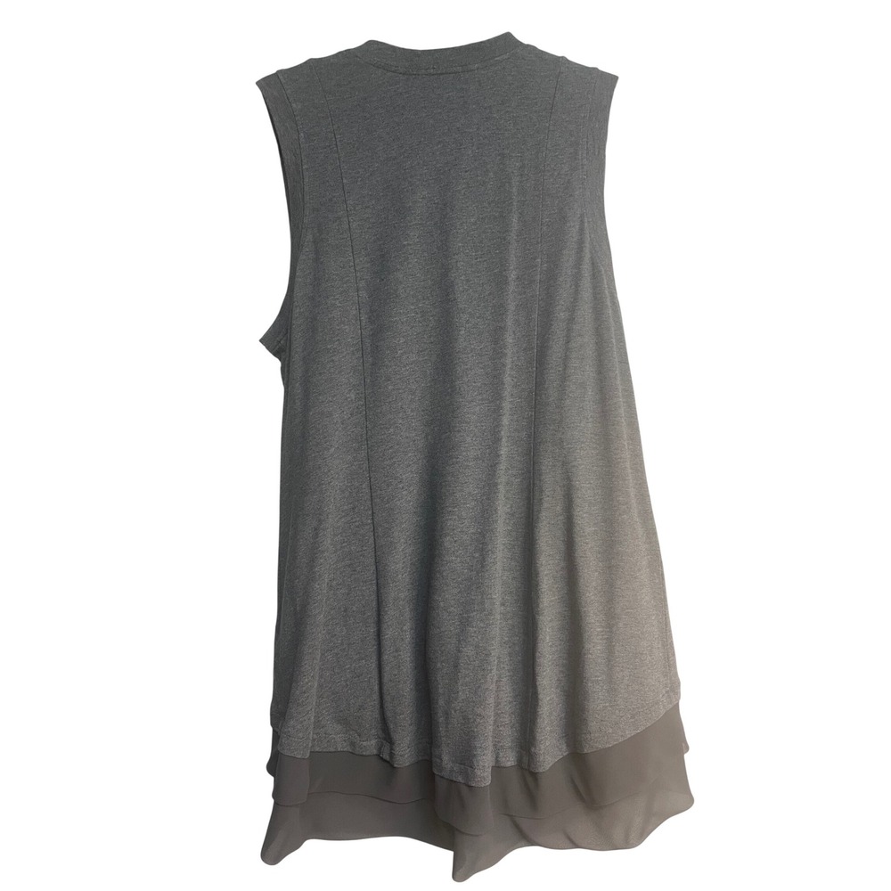 Logo Lori Goldstein, Sweater Vest,‎ Grey, Women's L - Picture 2 of 6